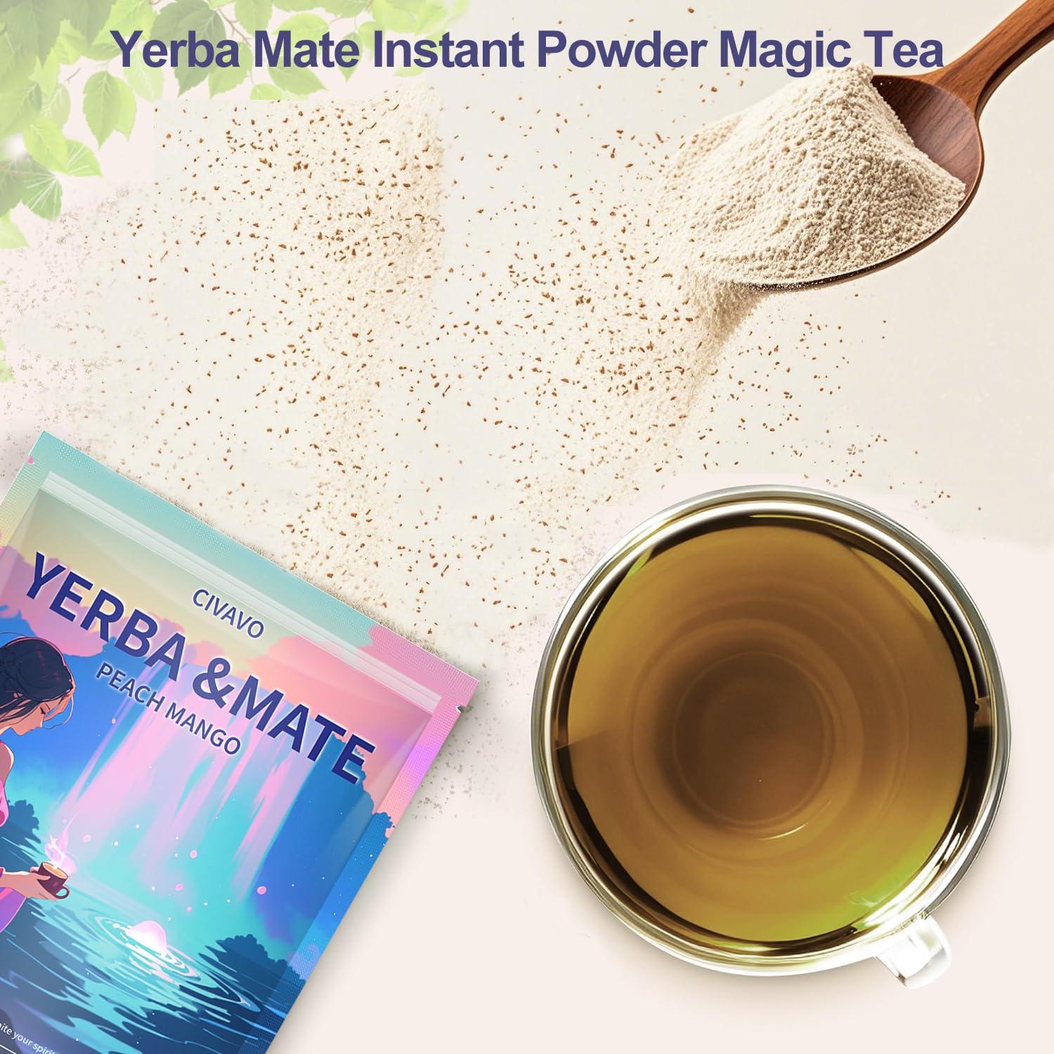 Yerba Mate en Polvo CIVAVO Sabor Durazno Mango 330g