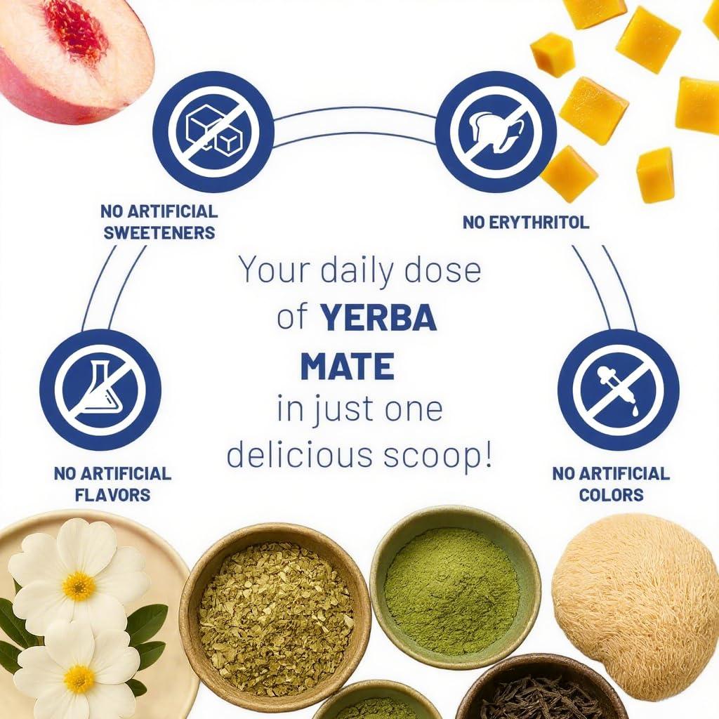 Yerba Mate en Polvo CIVAVO Sabor Durazno Mango 330g