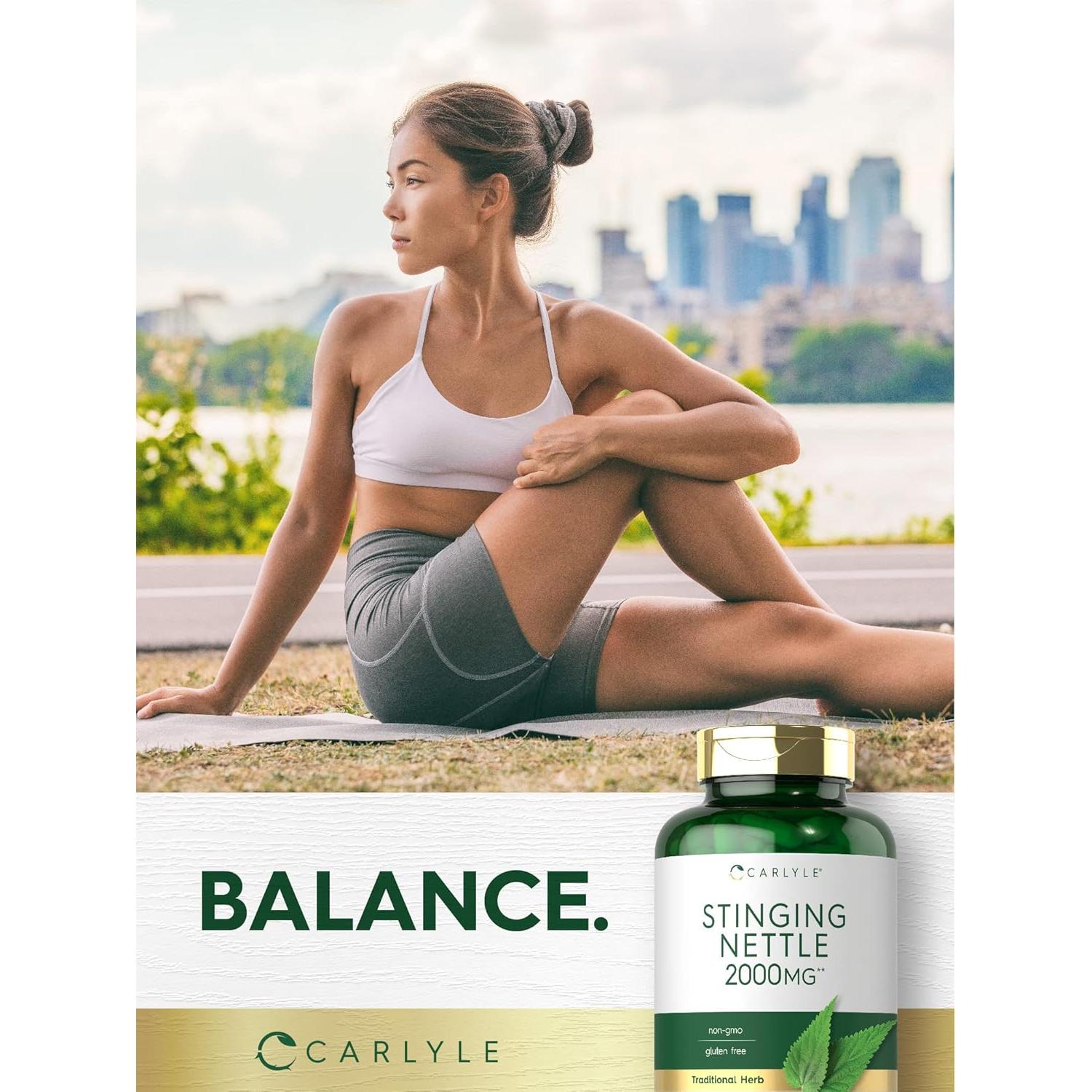 Extracto de Hoja de Ortiga Carlyle 2000mg - 300 Cápsulas Sin OGM