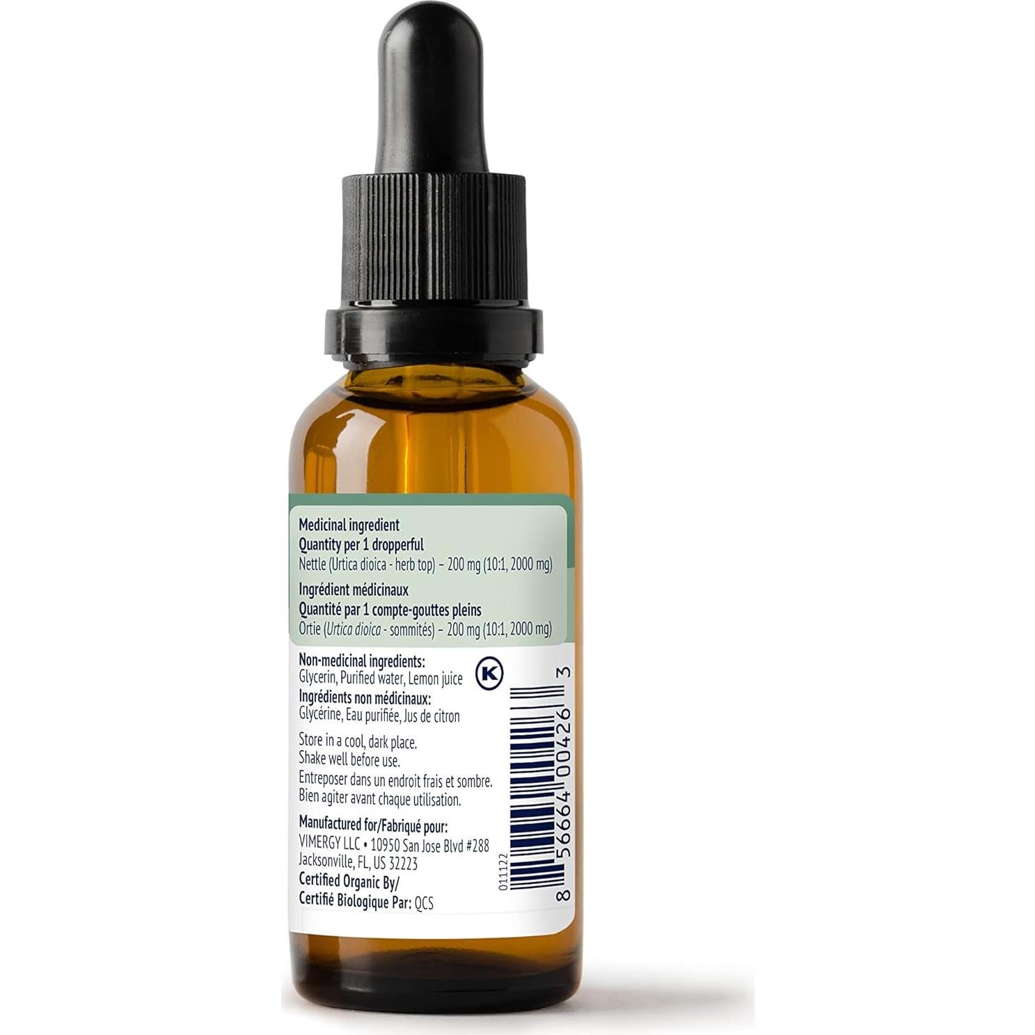 Vimergy Ortiga Líquido Orgánico 115 mL - Superalimento Saludable