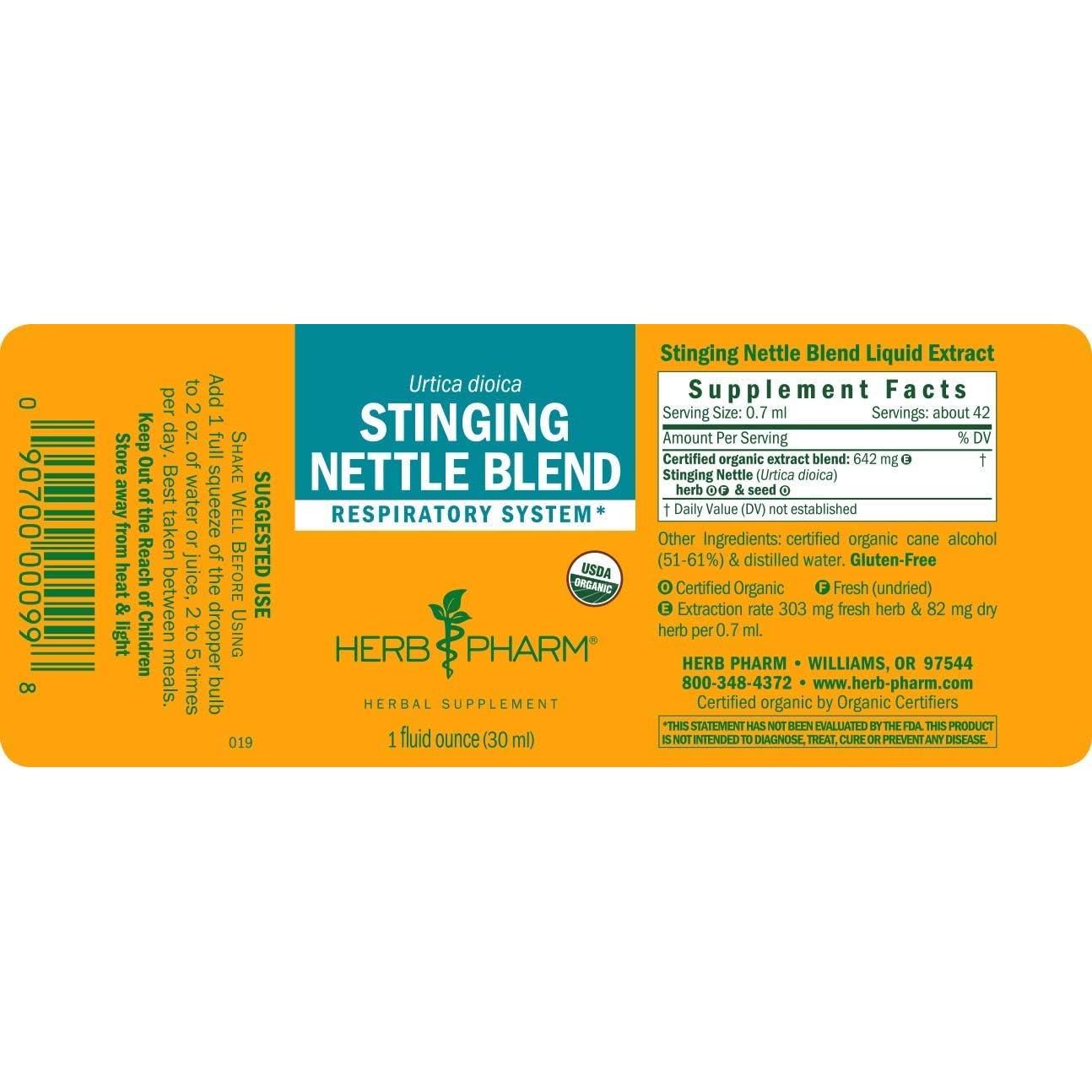 Extracto Líquido de Ortiga Herb Pharm 30 ml Orgánico