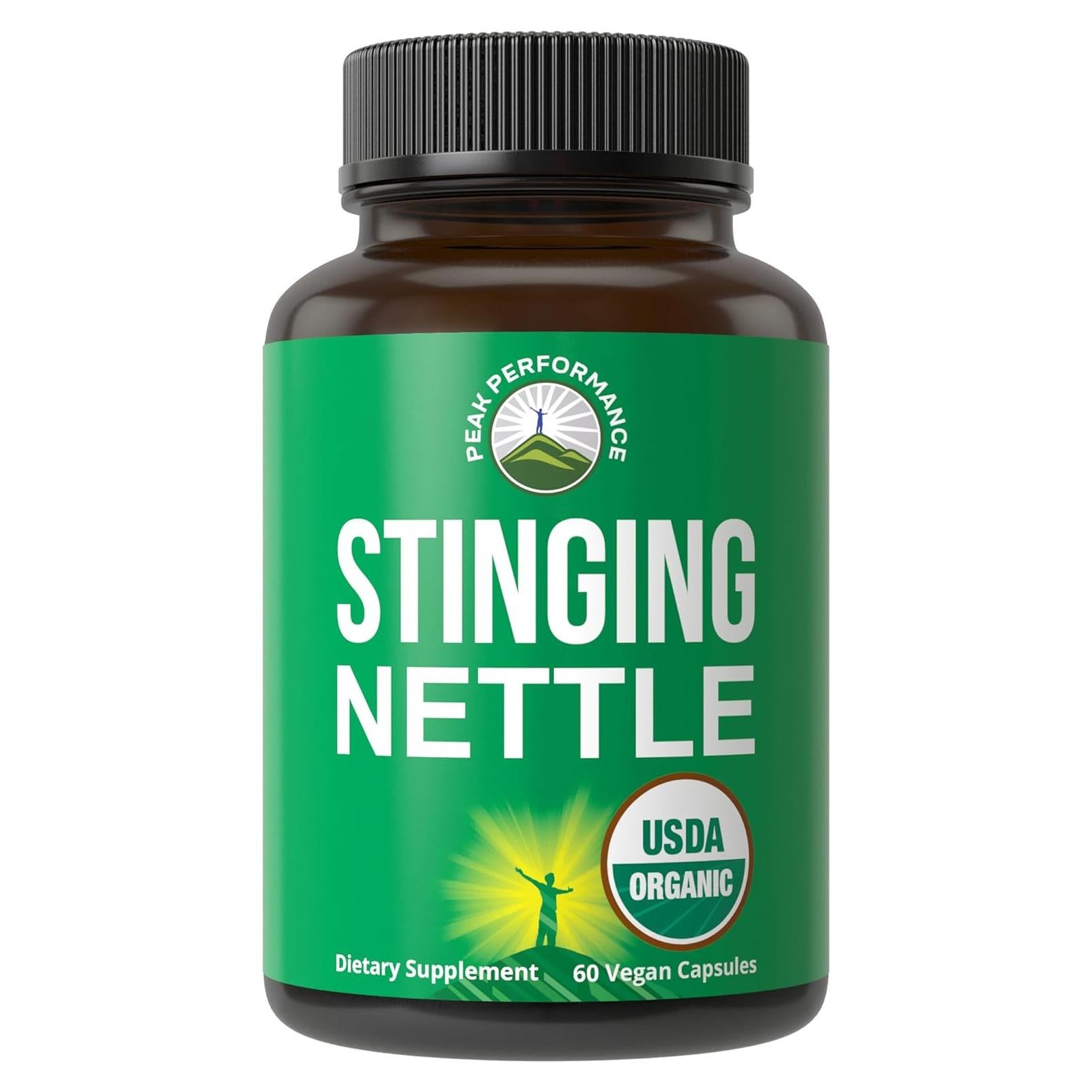 Cápsulas Veganas de Ortiga Orgánica Peak Performance 60 Píldoras