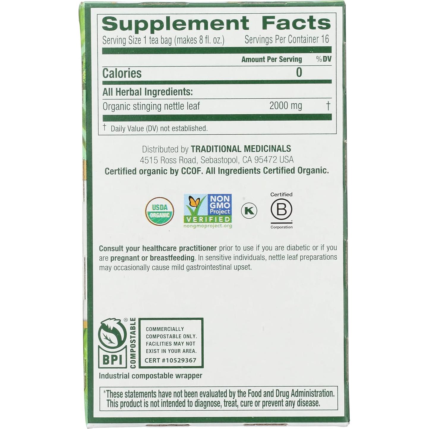 Hoja de Ortiga Orgánica 32 g - Medicinales Tradicionales