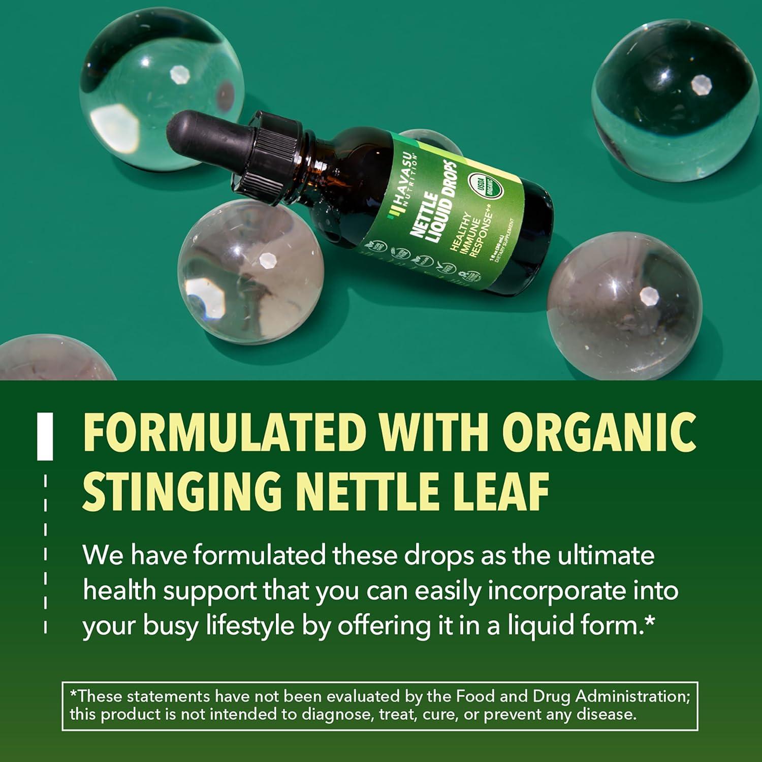 Extracto Líquido de Ortiga Orgánico USDA - 29.57 mL - Vegano