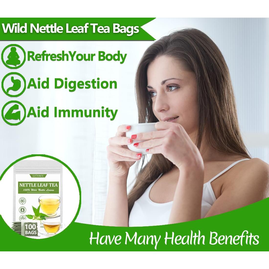 Té de hoja de ortiga picante Premium YILINSHA 100 bolsas