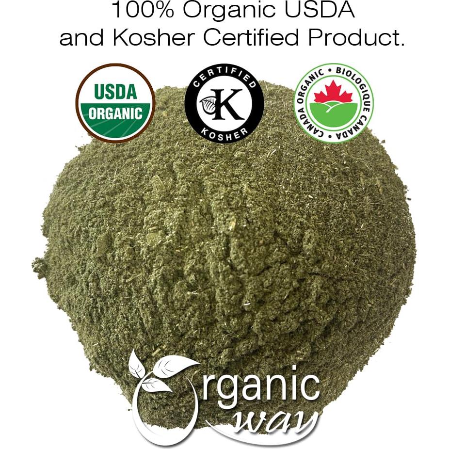 Polvo de Hoja de Ortiga Orgánica 226.8g - Organic Way - Vegano
