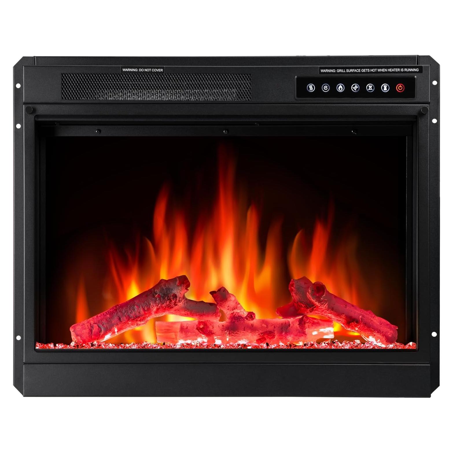 Chimenea Eléctrica R.W.FLAME 58cm con Control Remoto y Calefacción