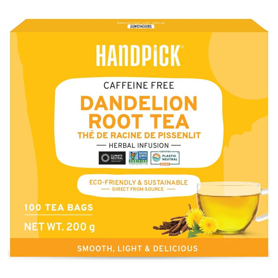 Té de Diente de León Handpick - 100 Bolsas Ecológicas Sin Cafeína