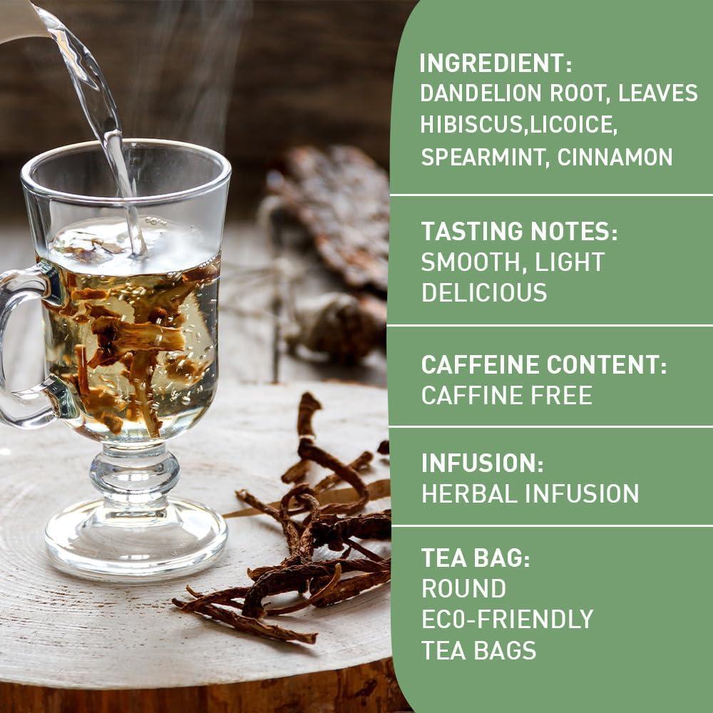 Té de Diente de León Handpick - 100 Bolsas Ecológicas Sin Cafeína