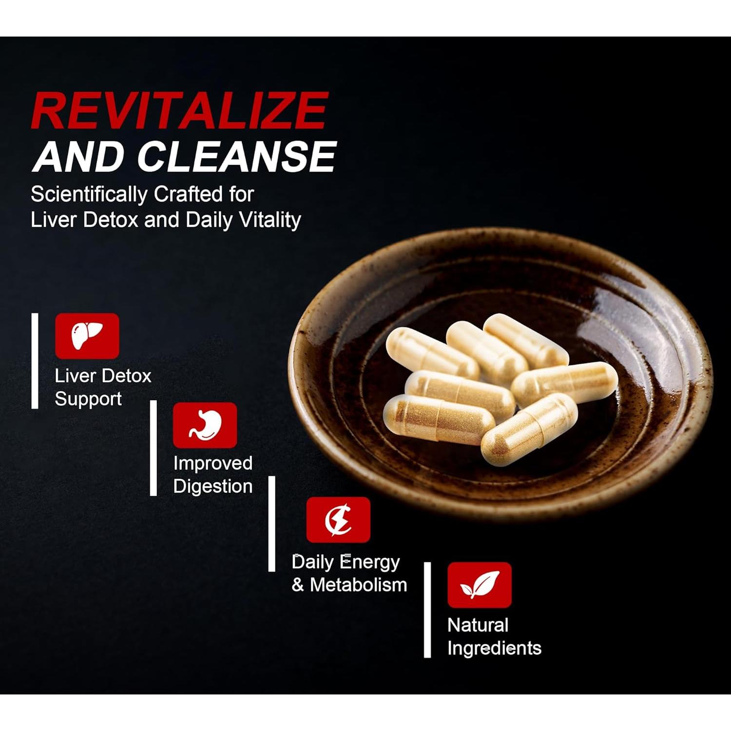 Suplemento Hepático DLNIA 60 Cápsulas - Cardo Mariano, Alcachofa