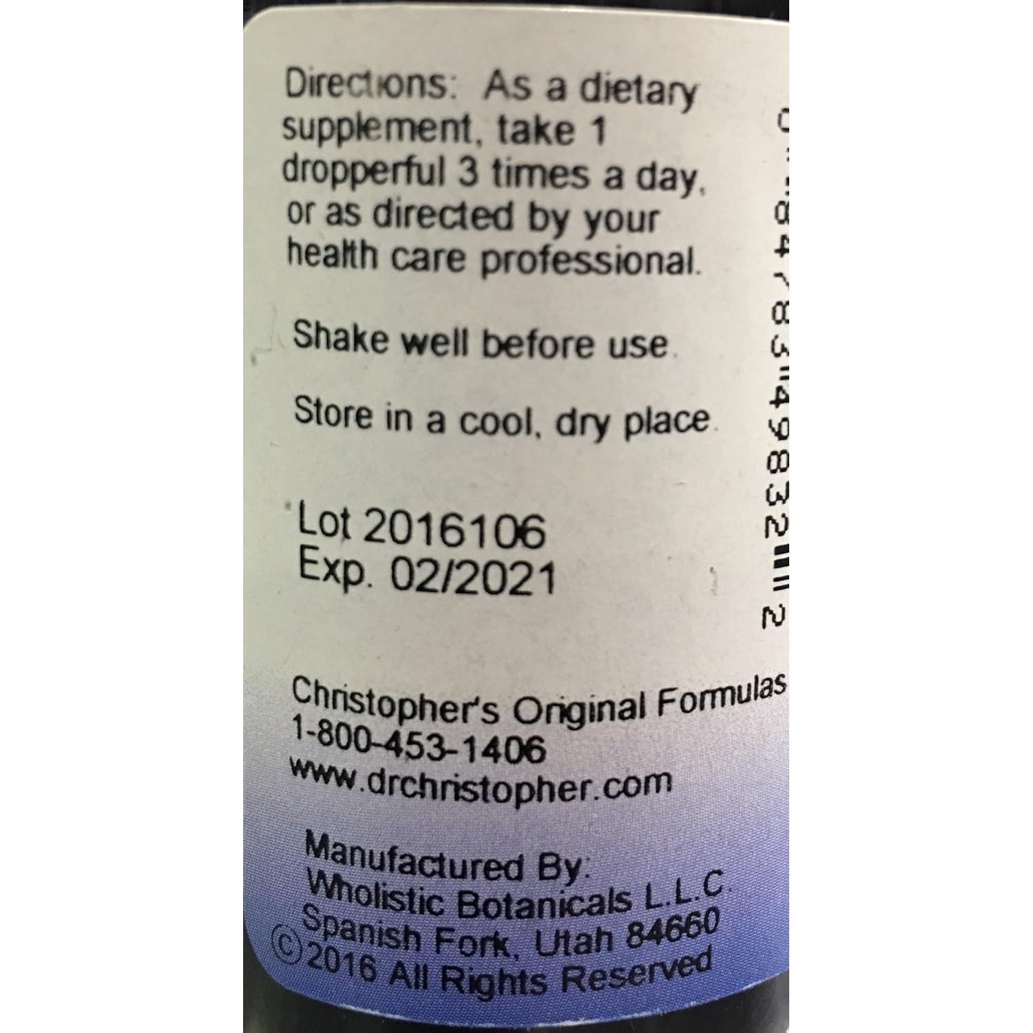 Extracto de Glicerina de Raíz de Diente de León Dr. Christopher 59 ml