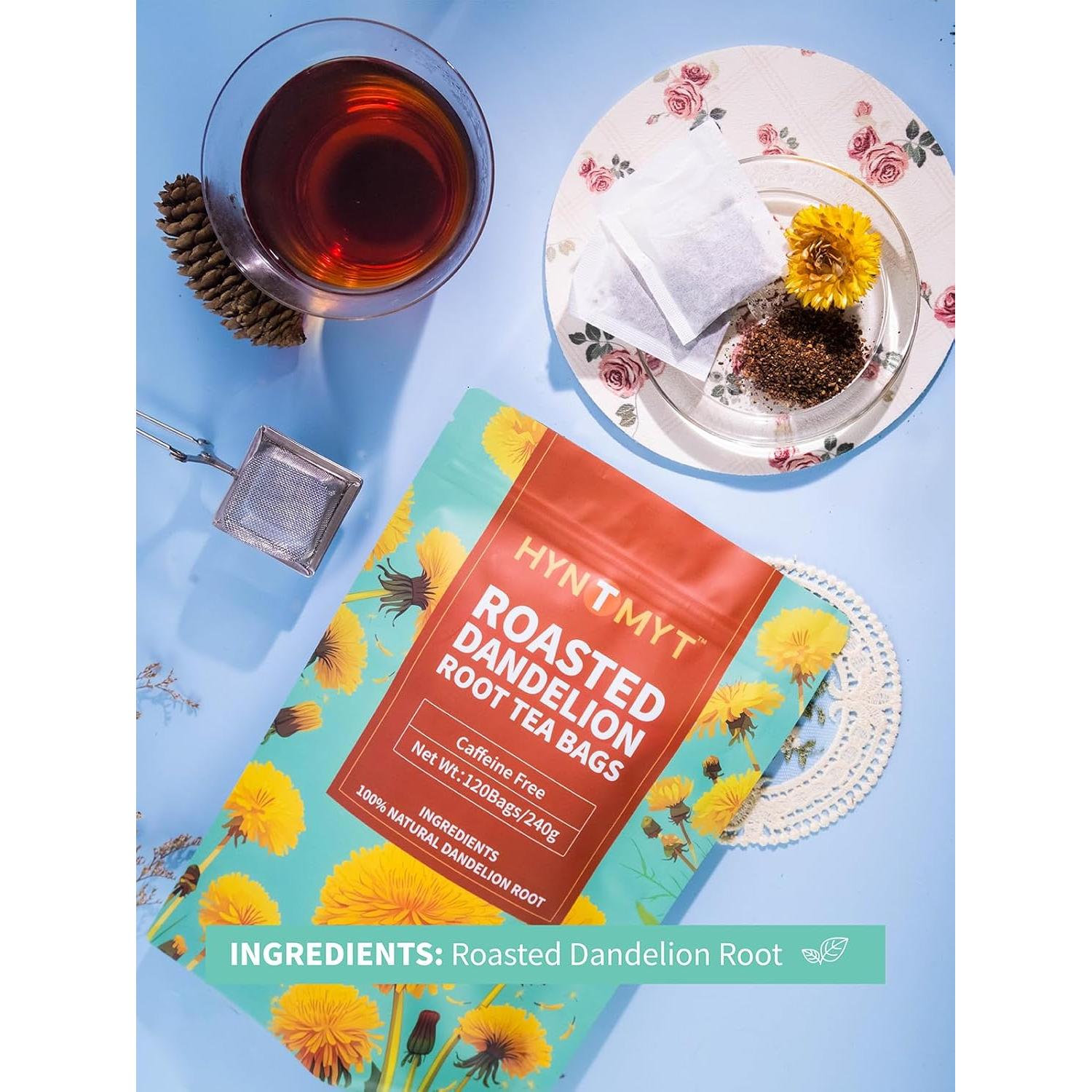 Bolsas de Té de Raíz de Diente de León Tostada HYNTMYT 120 Unidades