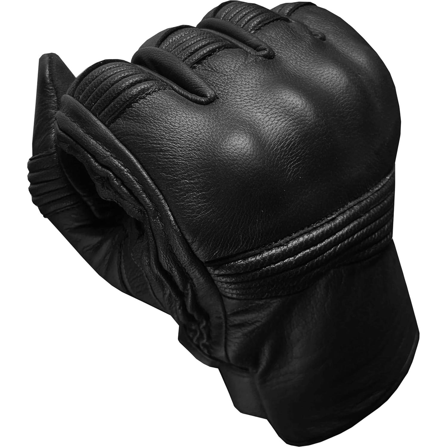 Guantes de Cuero Jackets 4 Bikes G182 Negro Pequeño