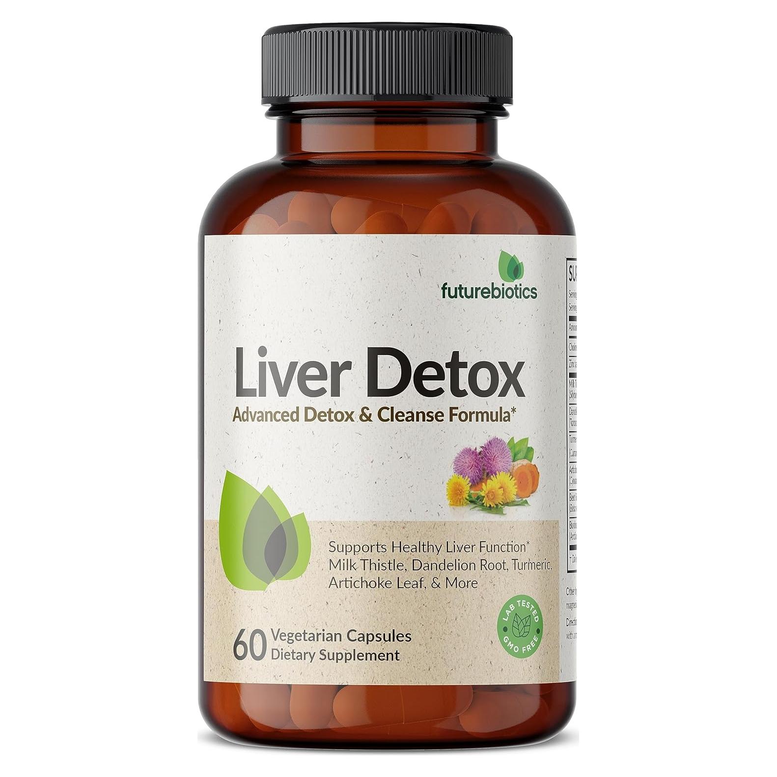 Fórmula Detox Hepática Futurebiotics 60 Cápsulas Vegetarianas