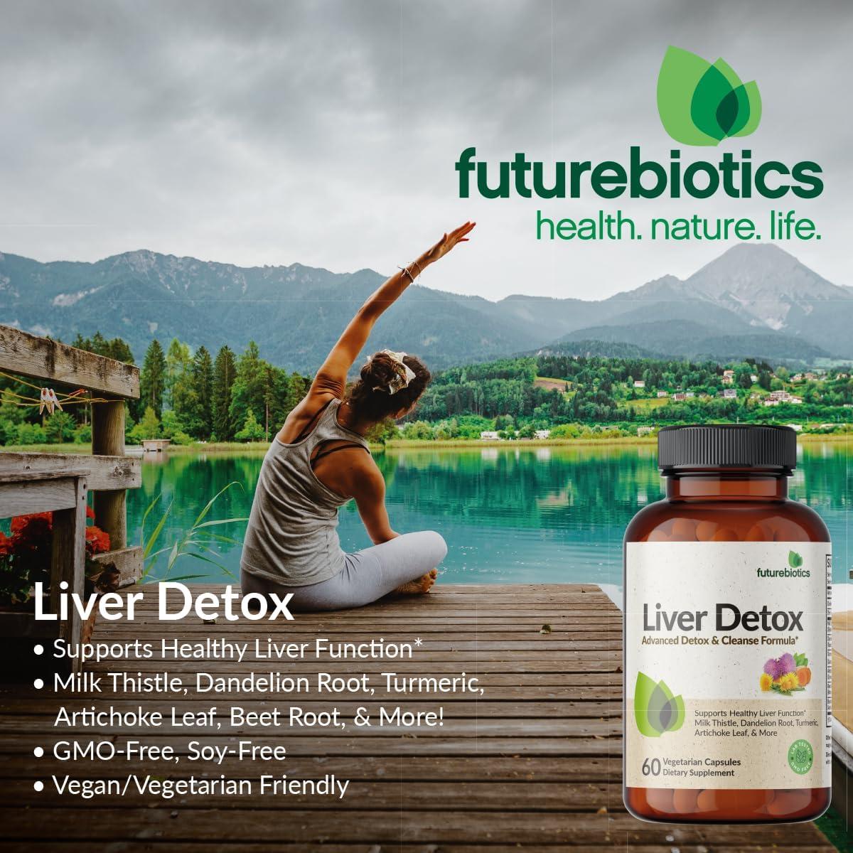 Fórmula Detox Hepática Futurebiotics 60 Cápsulas Vegetarianas