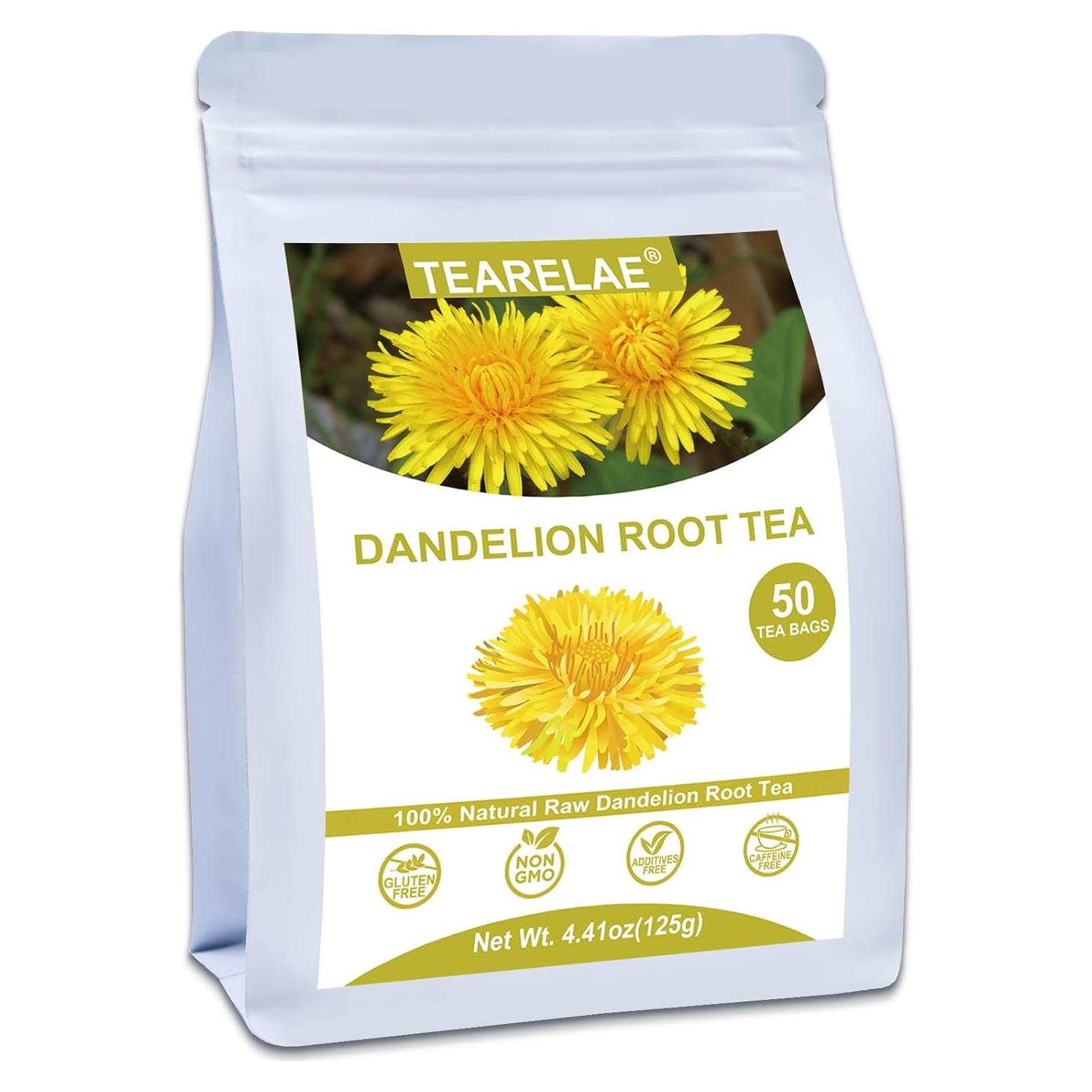 Té de Raíz de Diente de León Crudo TEARELAE 50 Bolsas