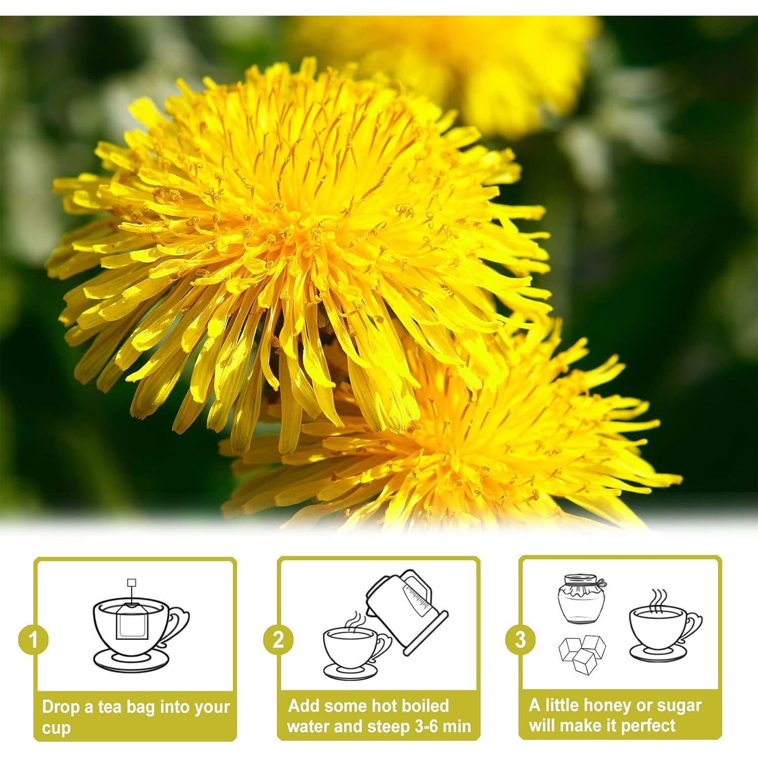 Té de Raíz de Diente de León Crudo TEARELAE 50 Bolsas