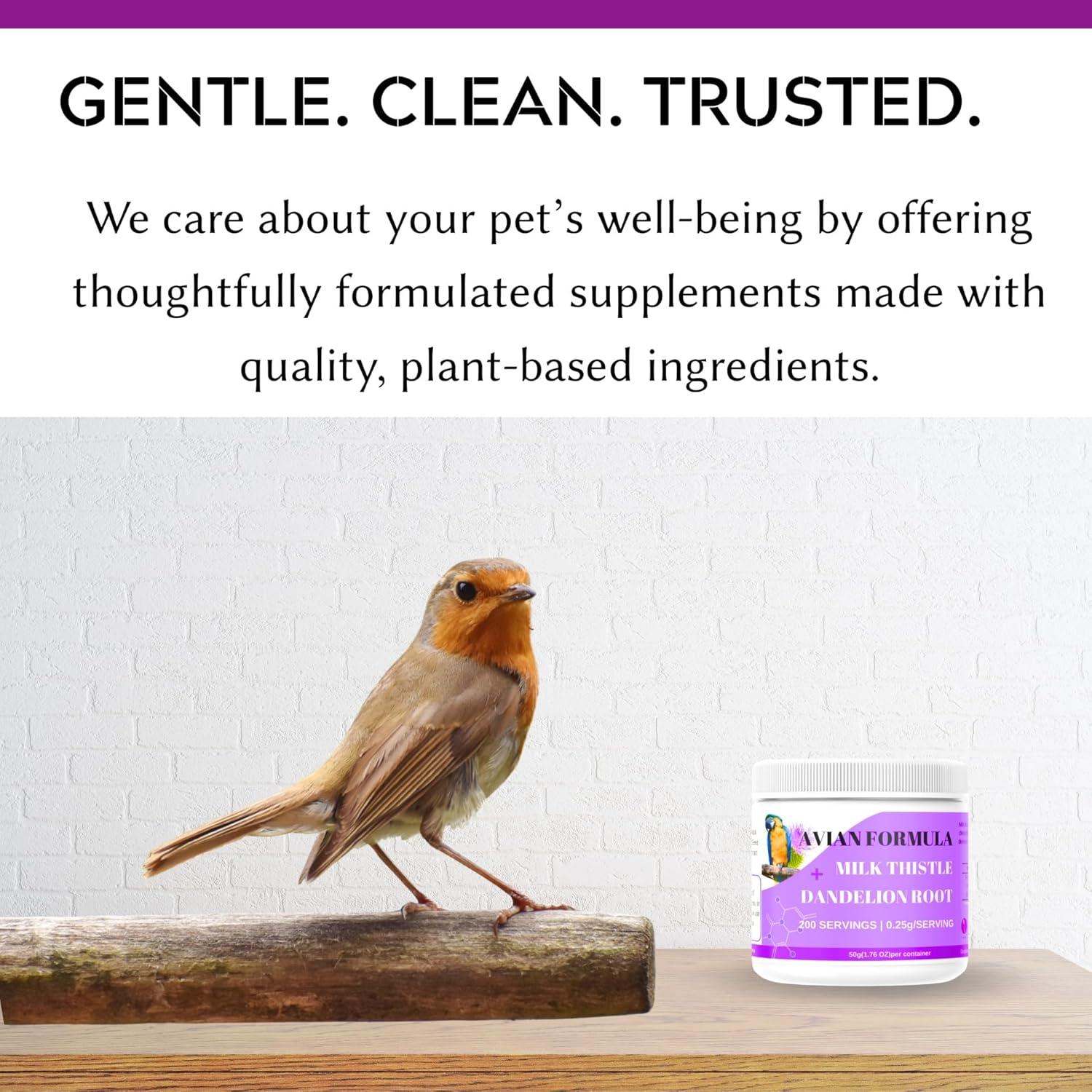 Suplemento Hepático para Aves Deyl Cavier - Cardo Mariano y Diente de León, 200 Porciones