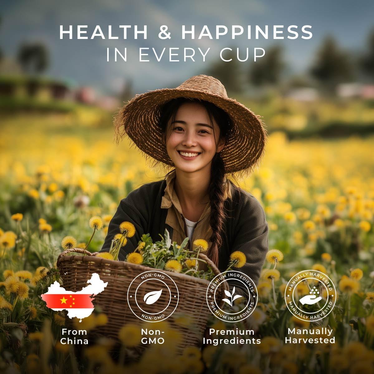 Té Herbal Gya Tea Co Diente de León 16 Cápsulas Sin Cafeína