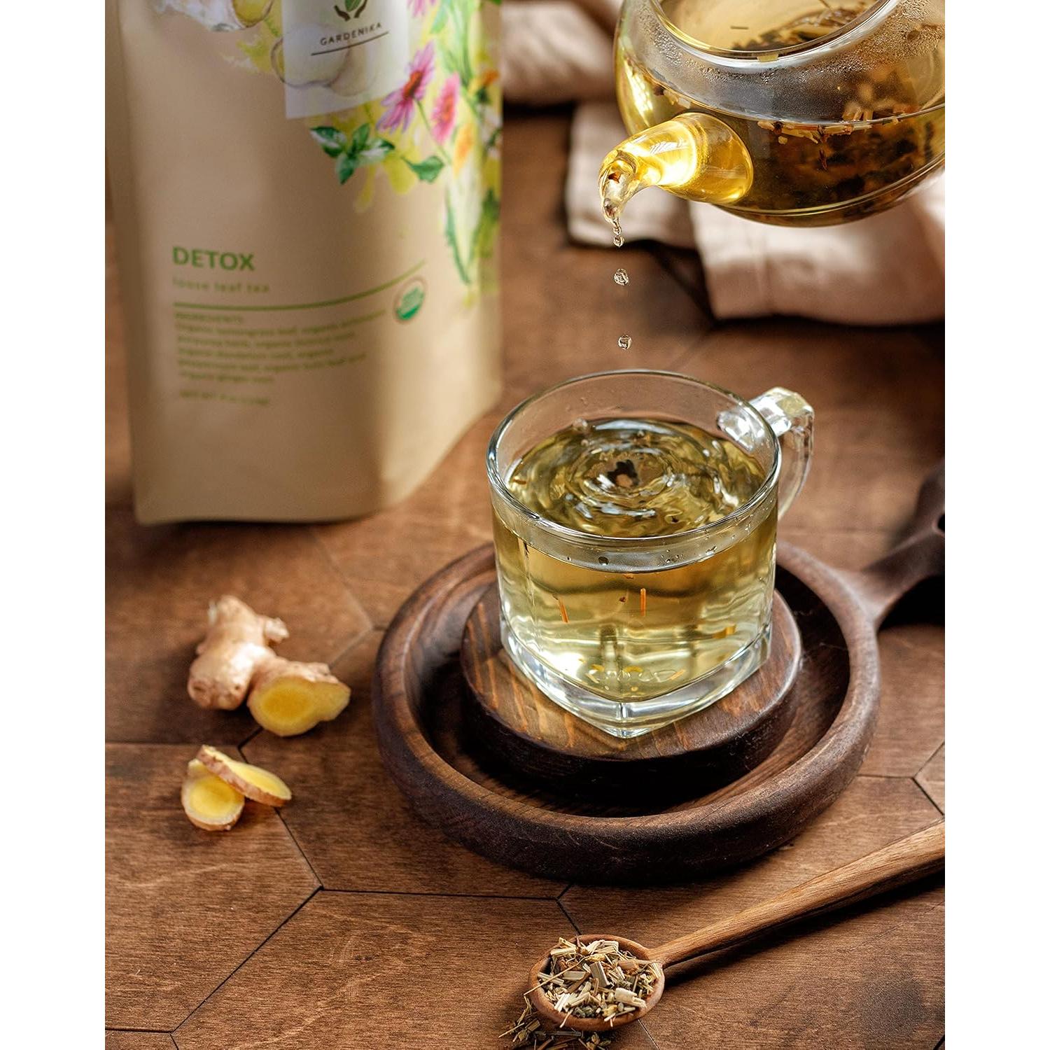 Té Detox Orgánico en Hojas Sueltas Gardenika 113 g - Sin Cafeína