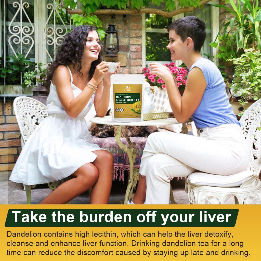 Té Herbal Natural LUCNVEM de Diente de León - 40 Bolsitas