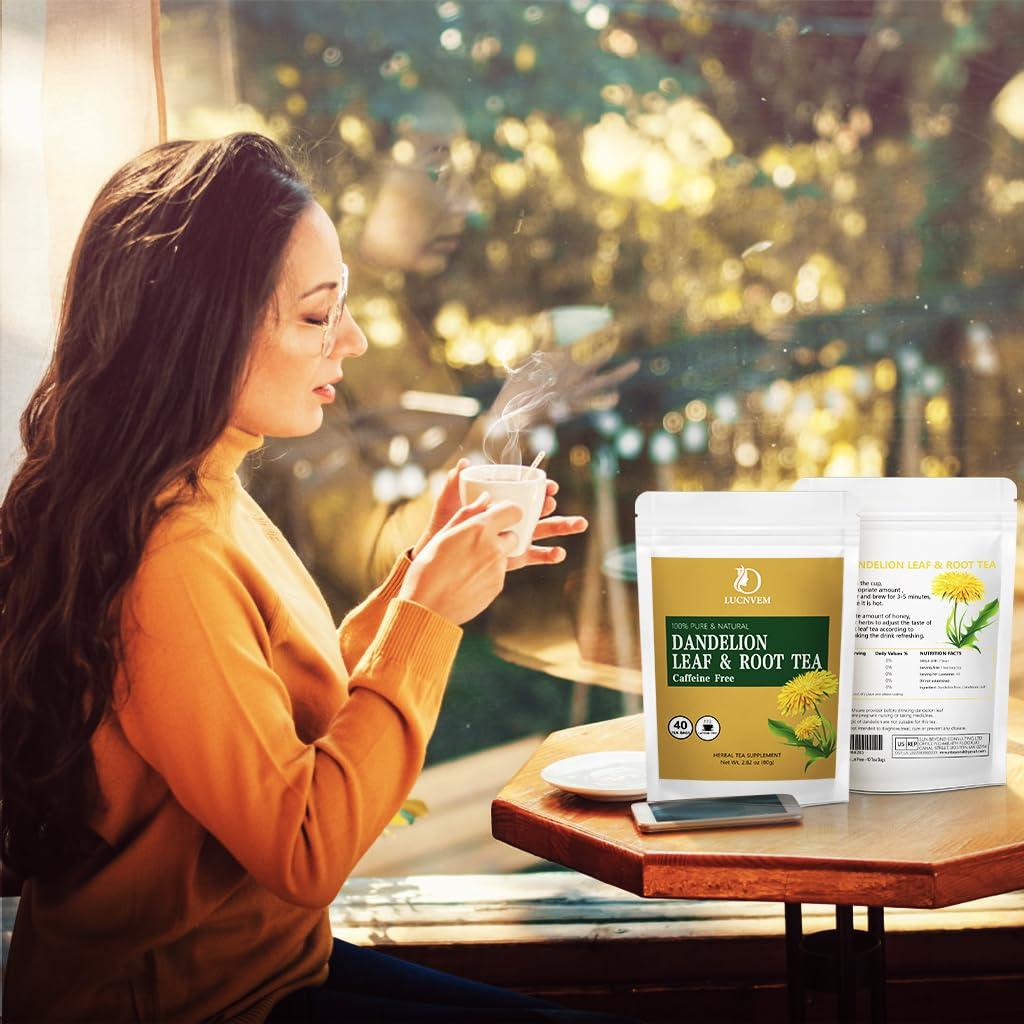 Té Herbal Natural LUCNVEM de Diente de León - 40 Bolsitas