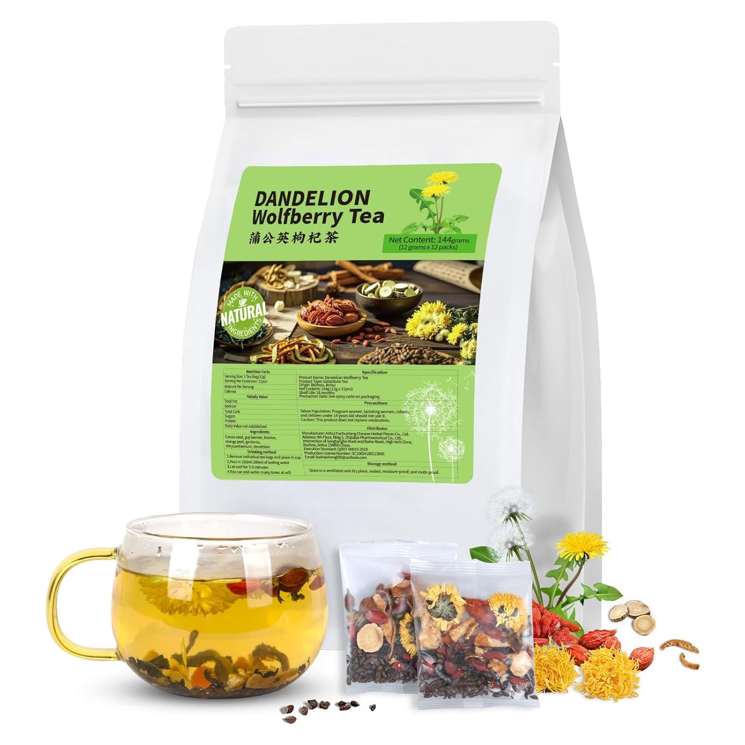 Té de Diente de León y Goji Orgánico Solisleaf - 12 Bolsitas