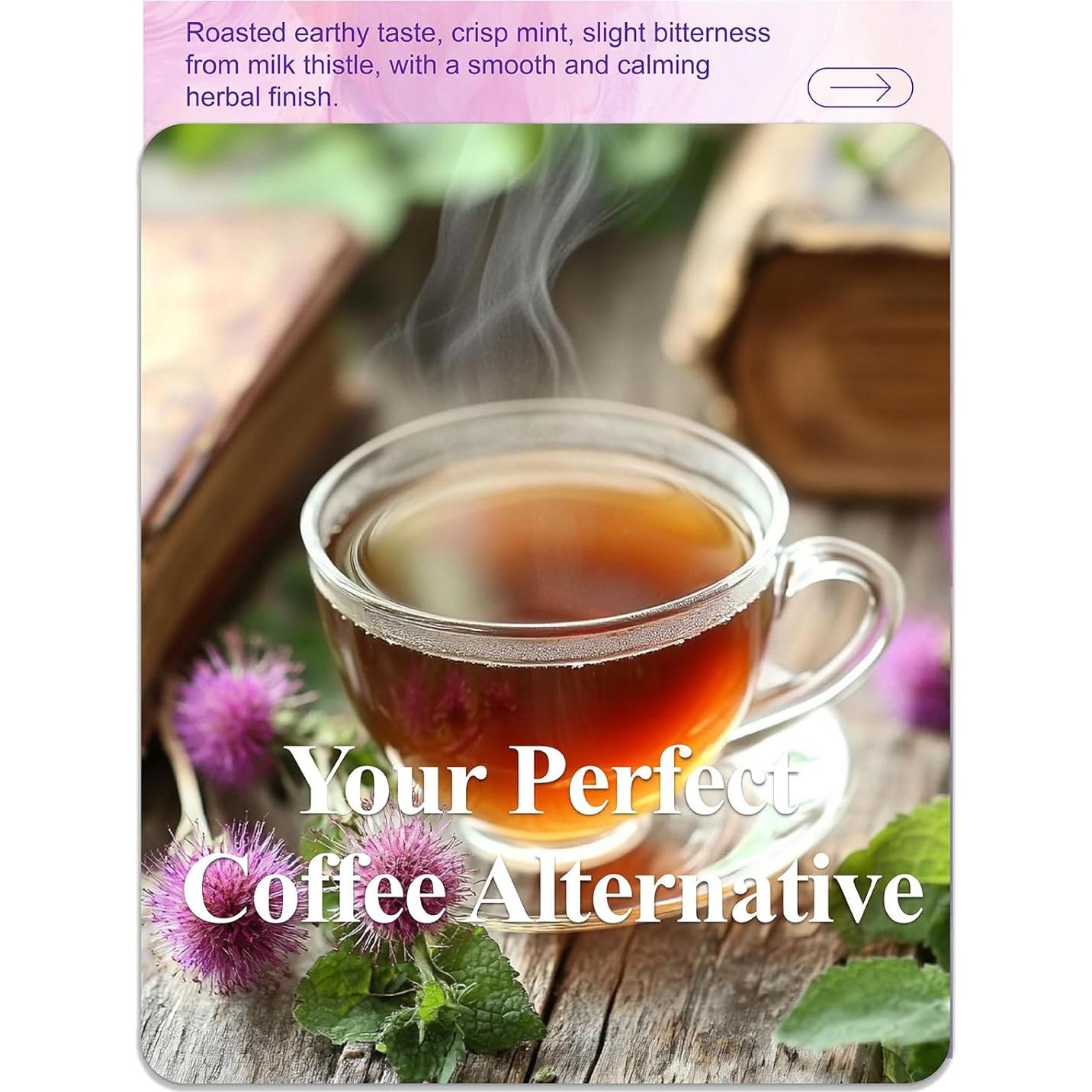 Té Herbal Loomica Raíz de Diente de León Tostada 20 Cuentas