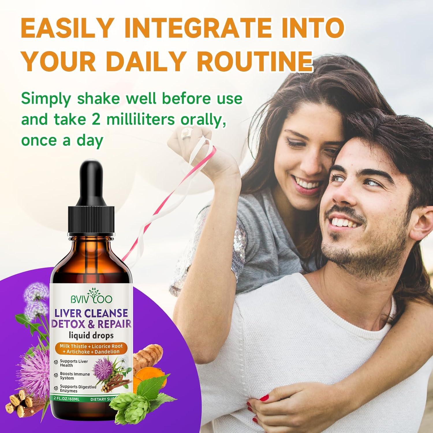 Gotas Líquidas de Limpieza Hepática BVIVLOO - 60ml