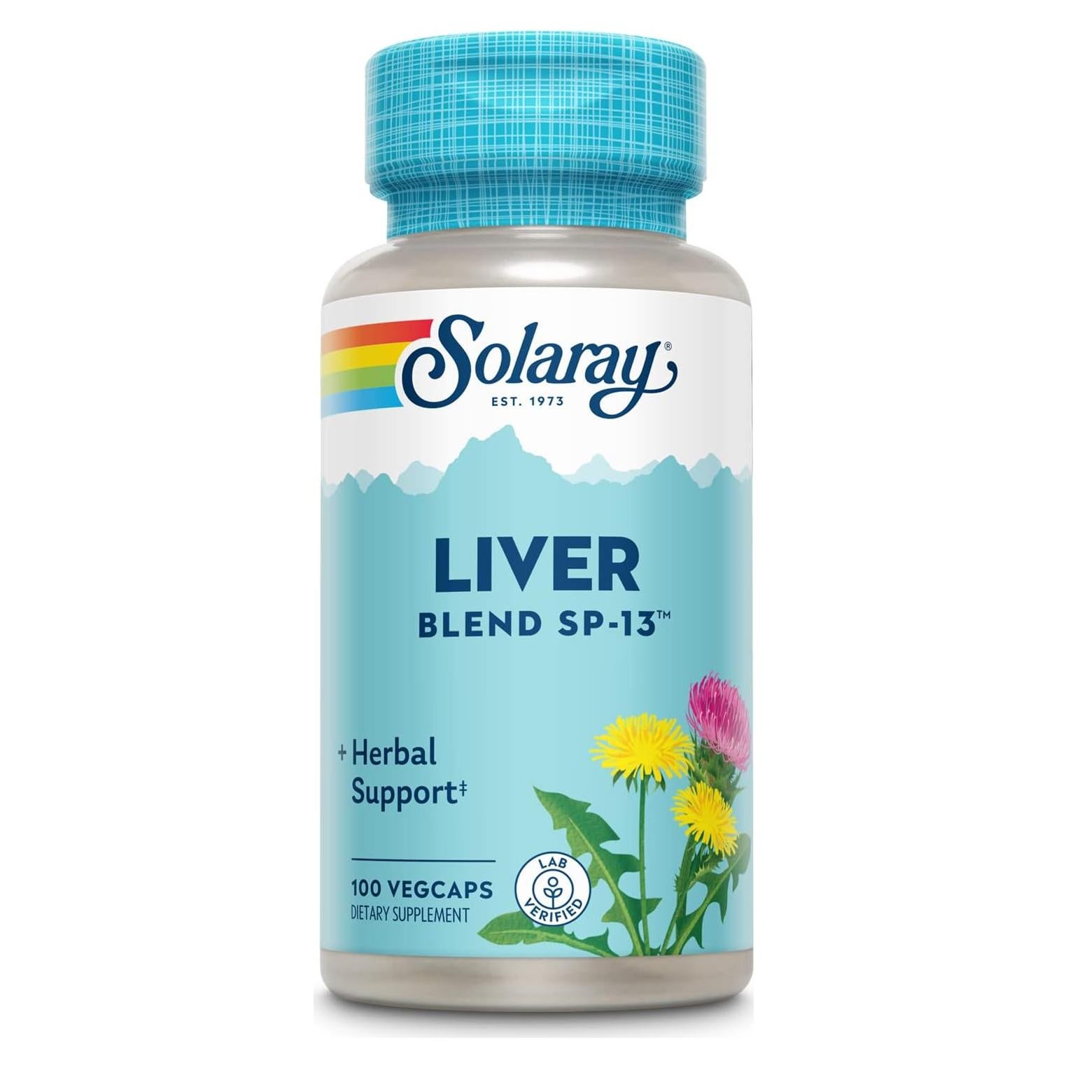 Mezcla Hepática Herbal Solaray SP-13 - 100 VegCaps