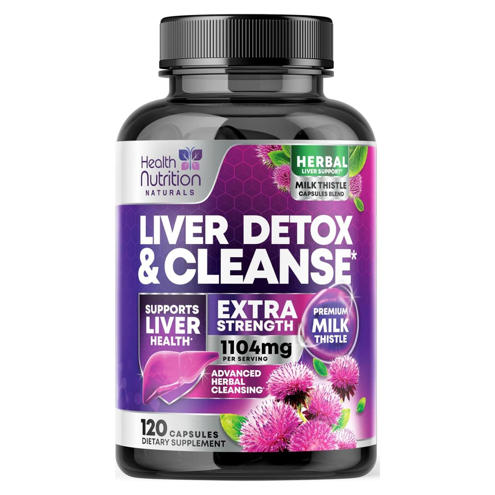 Suplemento Hepático Detox Cardo Mariano 120 Cápsulas