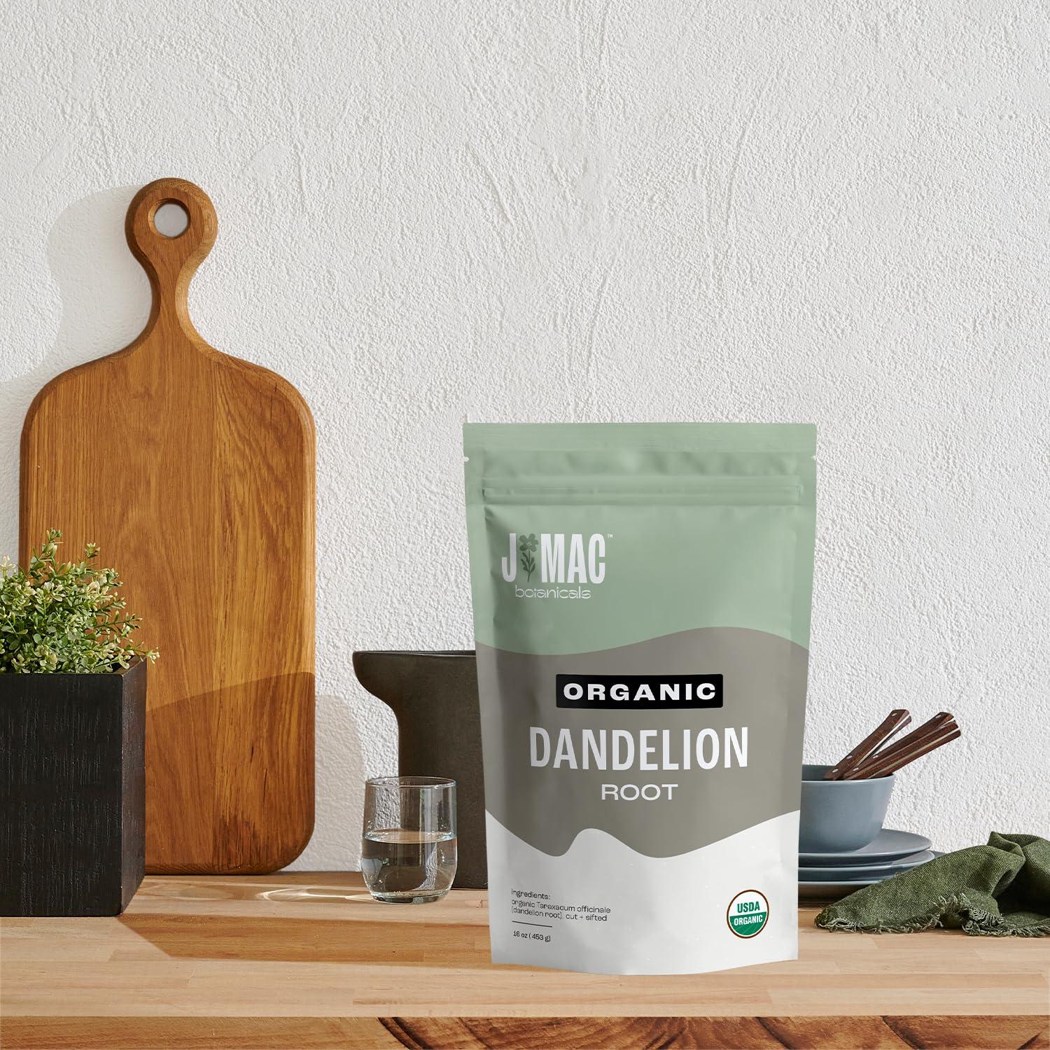 Raíz de Diente de León Orgánica J Mac Botanicals 226.8 g