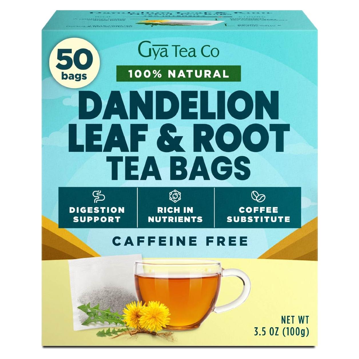 Té de Hoja y Raíz de Diente de León Gya Tea Co 50 Bolsas