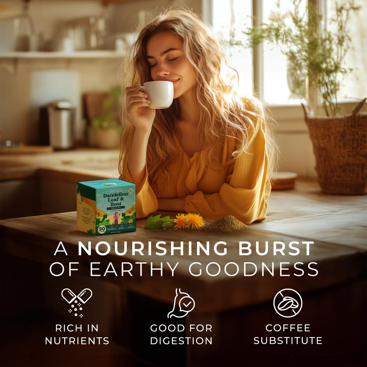 Té de Hoja y Raíz de Diente de León Gya Tea Co 50 Bolsas