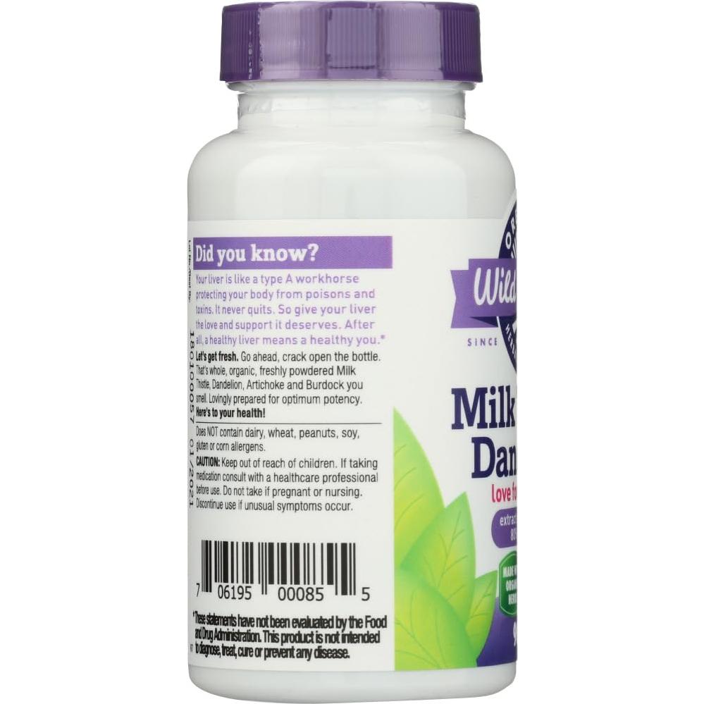 Extracto de Cardo Mariano Oregon's Wild Harvest 90 Cápsulas 80% Silimarina