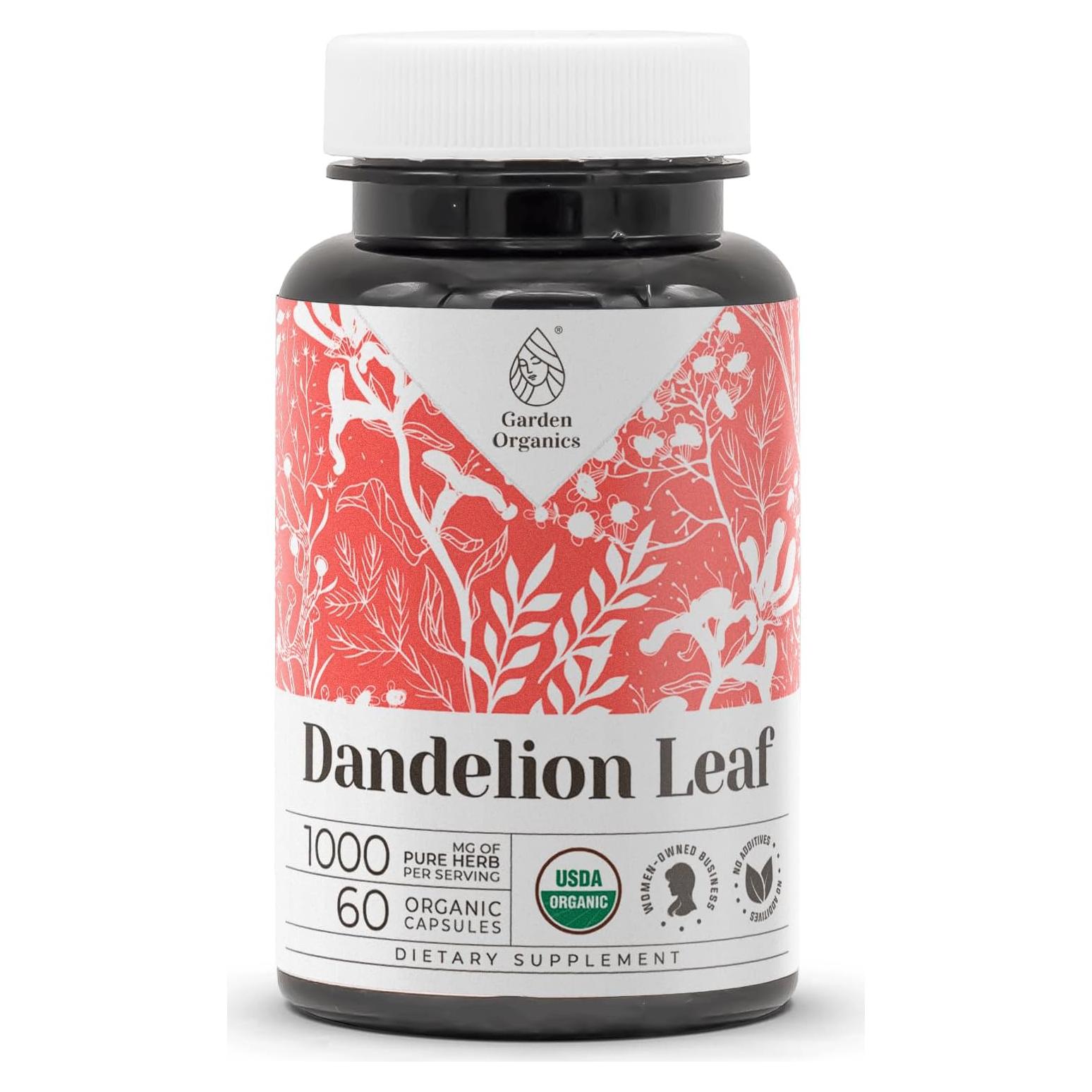 Suplemento Digestivo Hoja de Diente de León Orgánica 60 Cápsulas