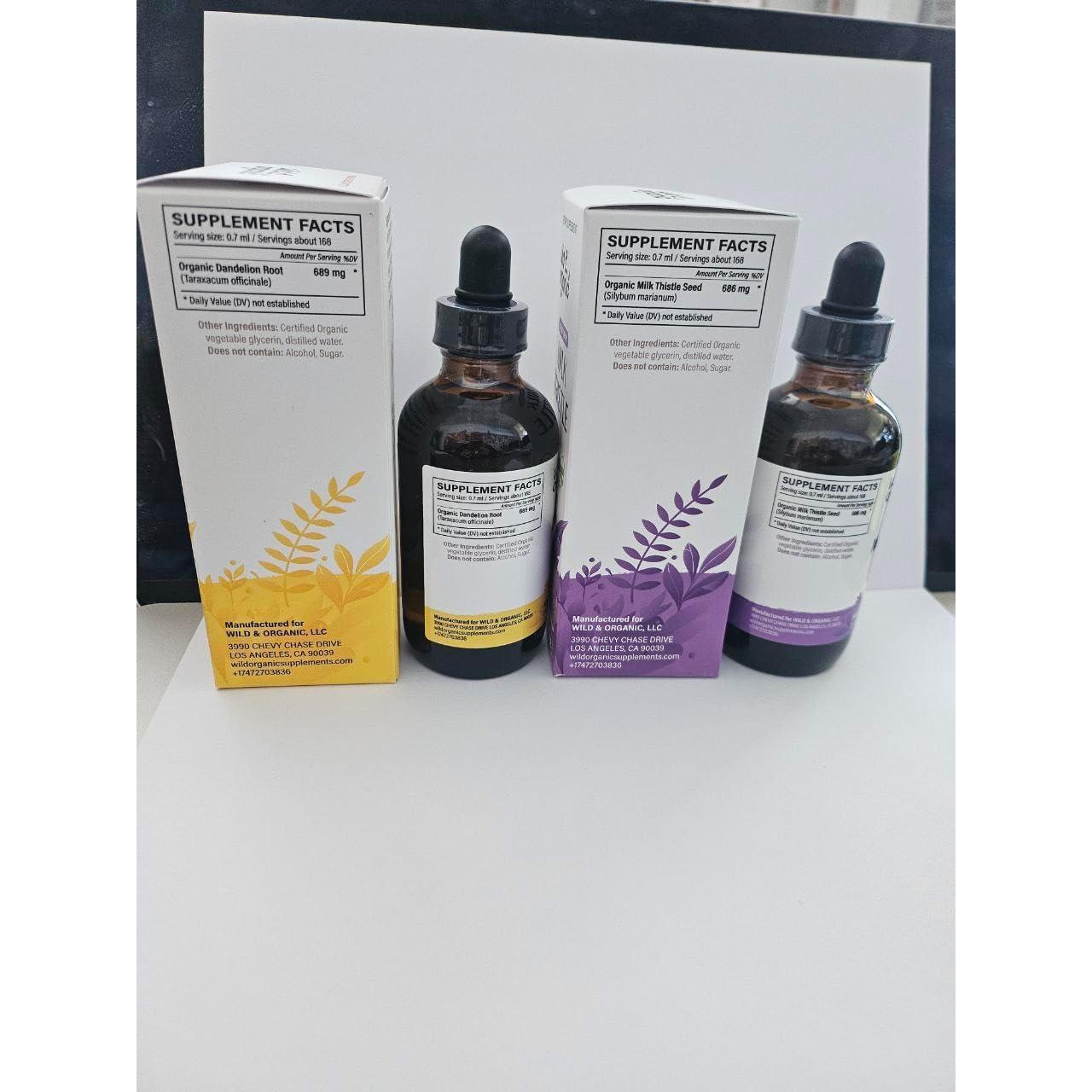 Tintura Orgánica de Diente de León y Cardo Mariano 118 ml