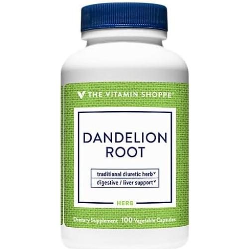 Cápsulas de Raíz de Diente de León The Vitamin Shoppe 100 Unidades