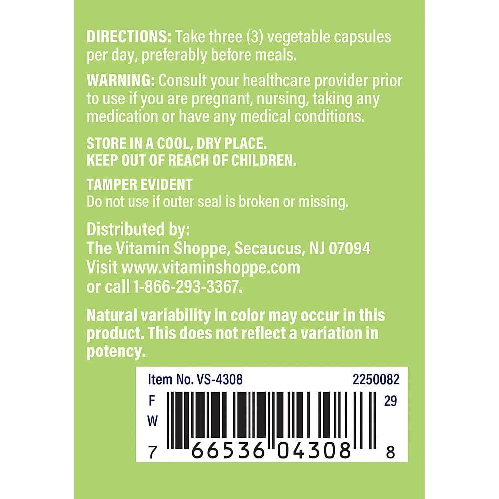 Cápsulas de Raíz de Diente de León The Vitamin Shoppe 100 Unidades