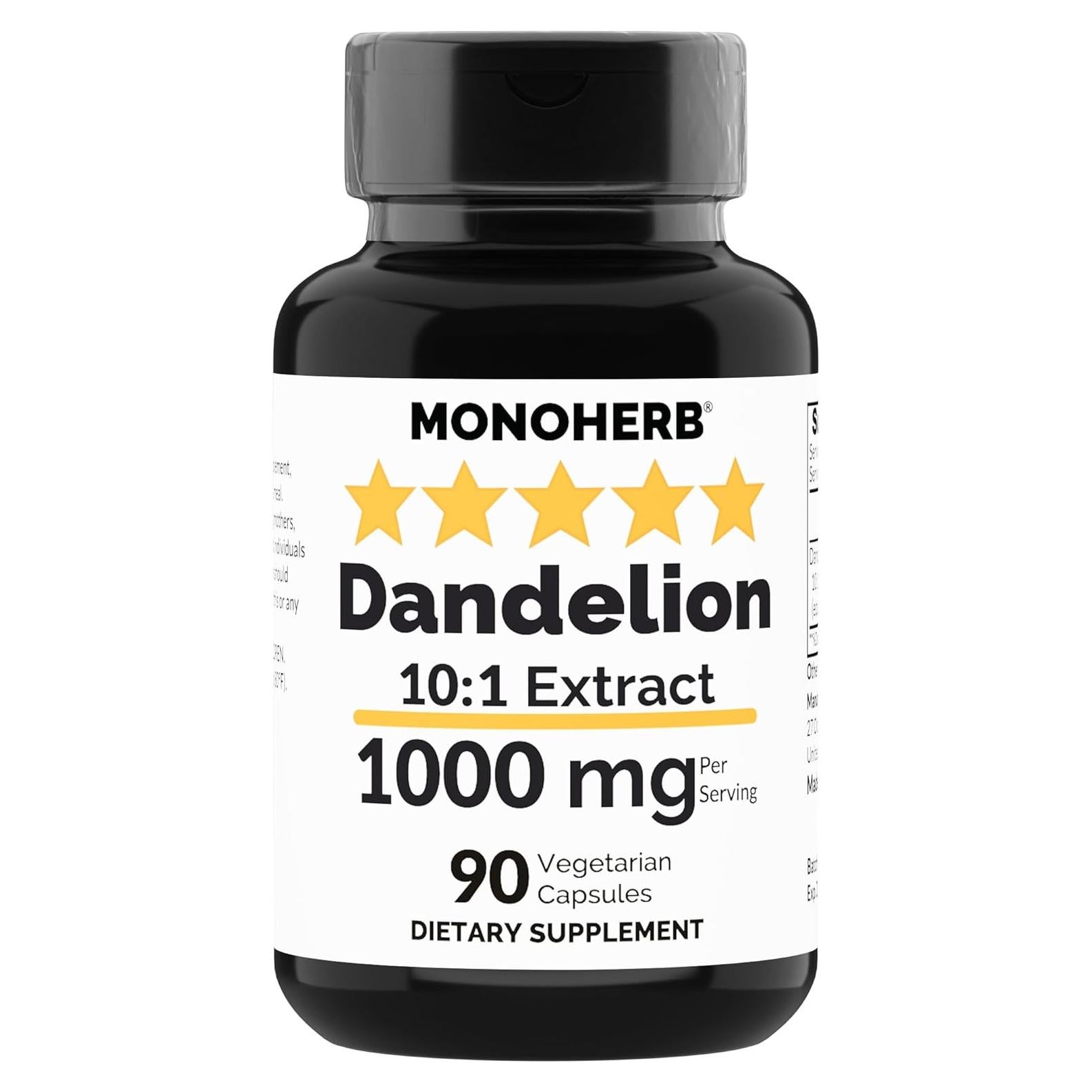 Extracto de Diente de León 1000 mg - 90 Cápsulas Vegetarianas