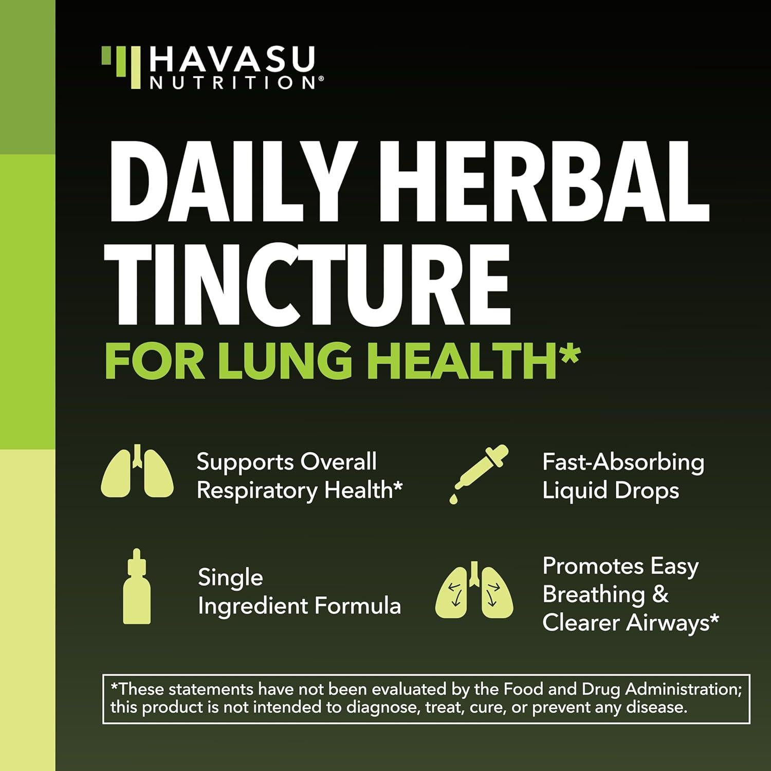 Gotas de Mullein Havasu Nutrition 59.15 ml - Suplemento Vegano