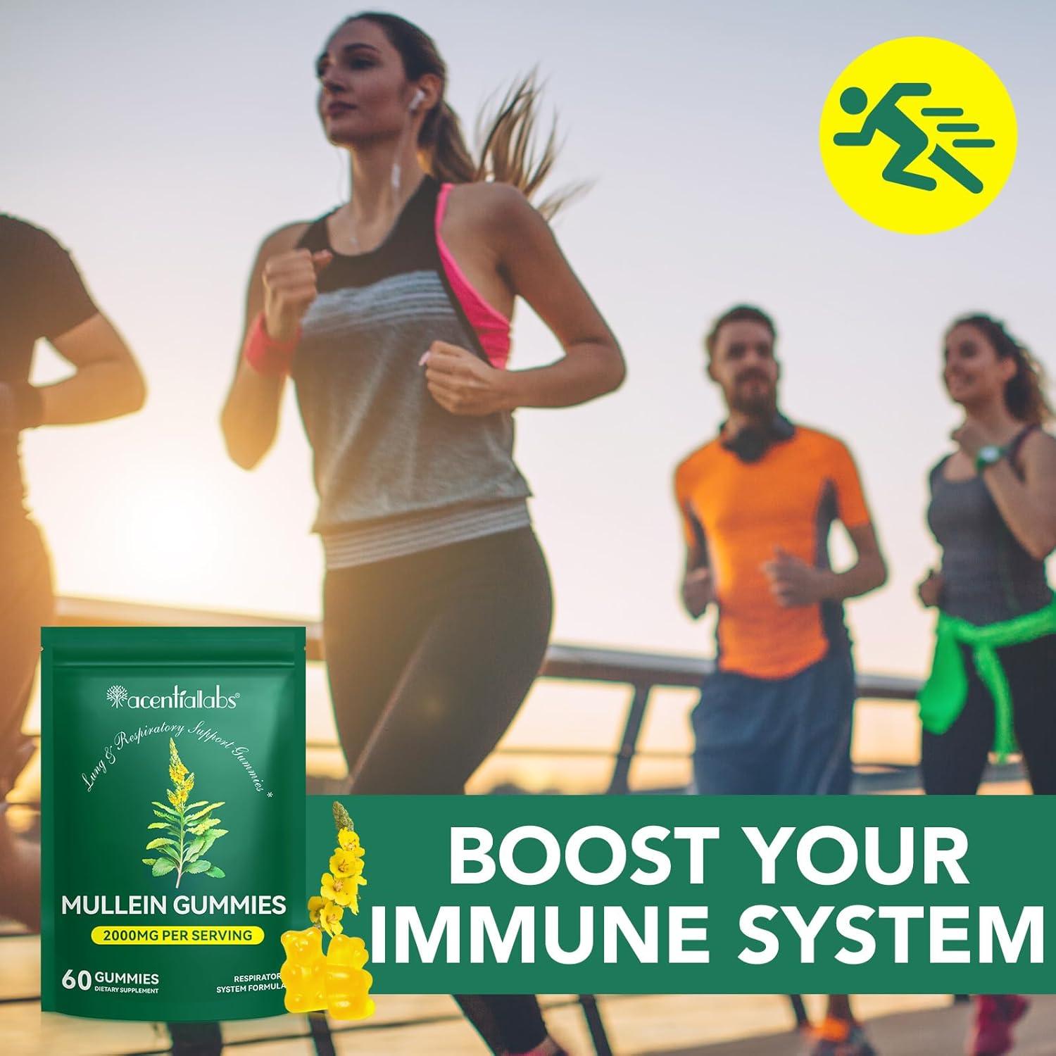 Gomitas de Mullein Ledong 2000mg para Pulmones 60 Unidades