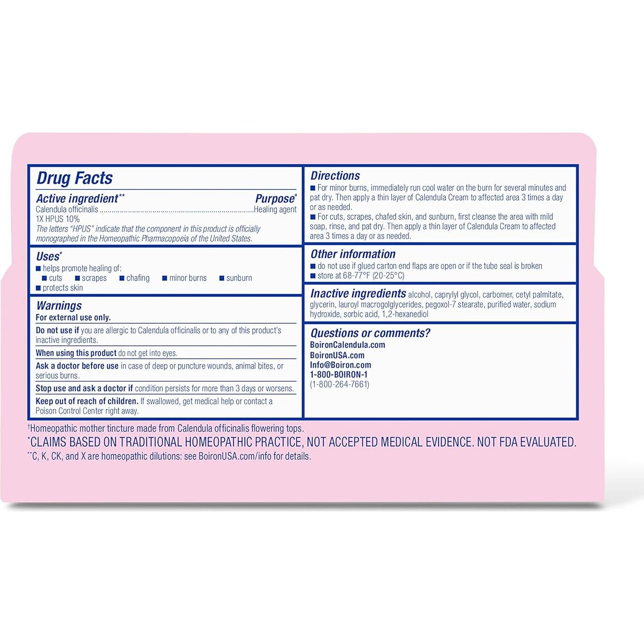 Crema de Caléndula Boiron 70.87 g - Alivio Irritaciones Piel