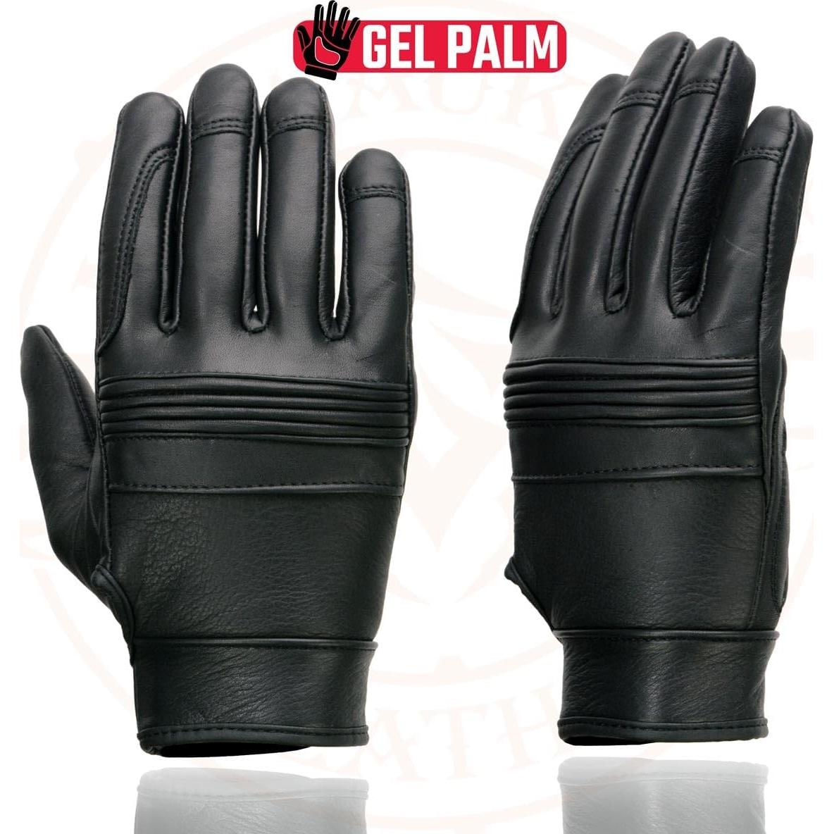 Guantes de Moto Milwaukee Leather MG7535 Hombre Cuero Negro
