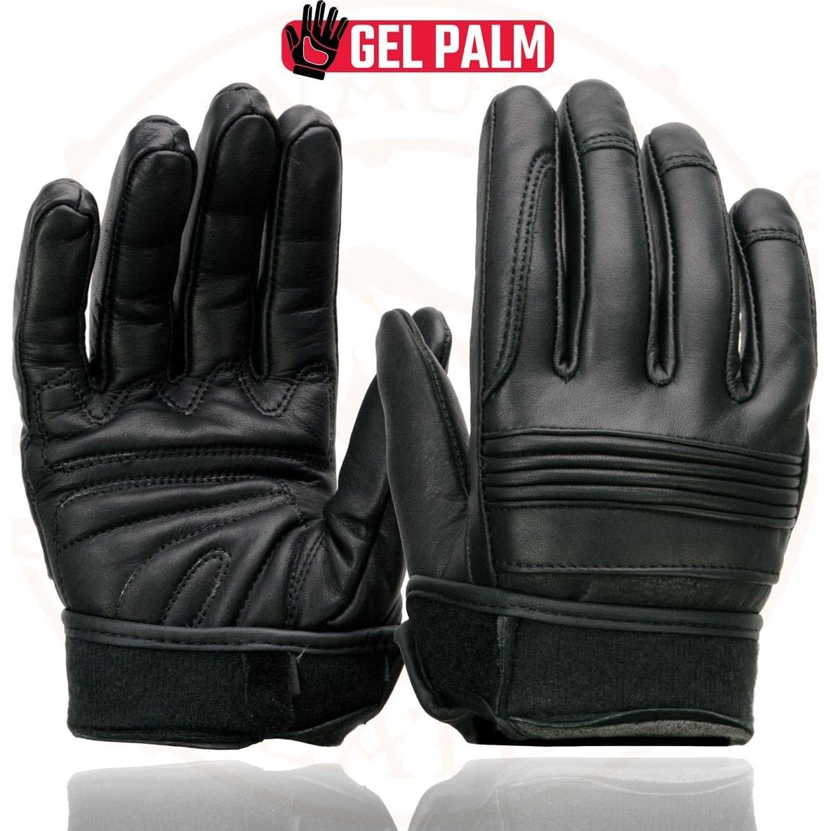 Guantes de Moto Milwaukee Leather MG7535 Hombre Cuero Negro