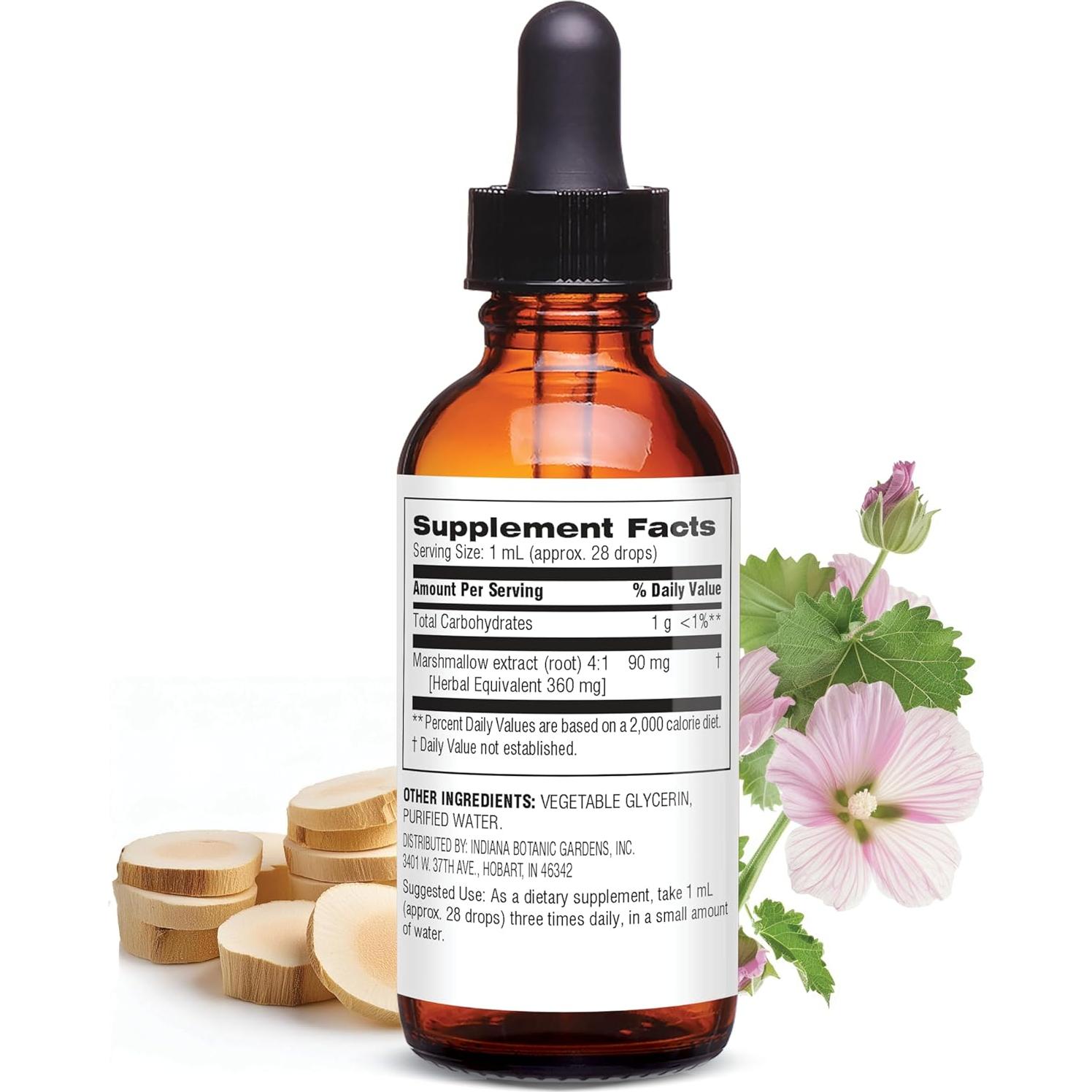 Extracto Líquido de Raíz de Malvavisco Botanic Choice 29.57 ml - Sin Alcohol, Sin Gluten