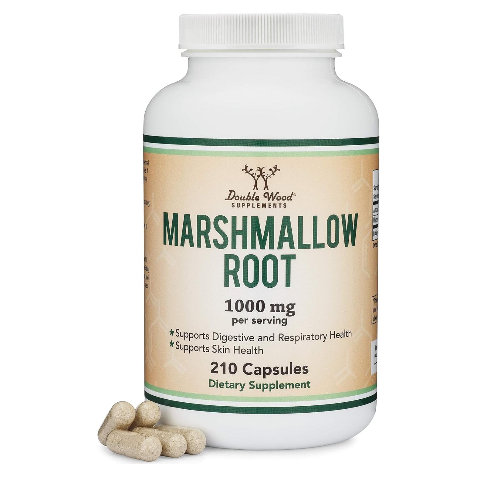 Cápsulas de raíz de malvavisco Double Wood 210 unidades 1000 mg