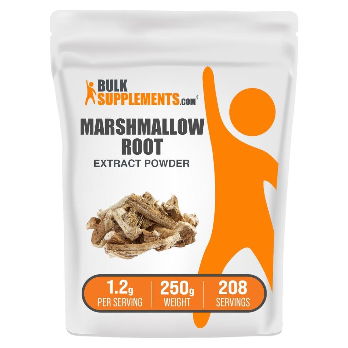 Polvo de Raíz de Malvavisco BulkSupplements 250g Suplemento Herbal