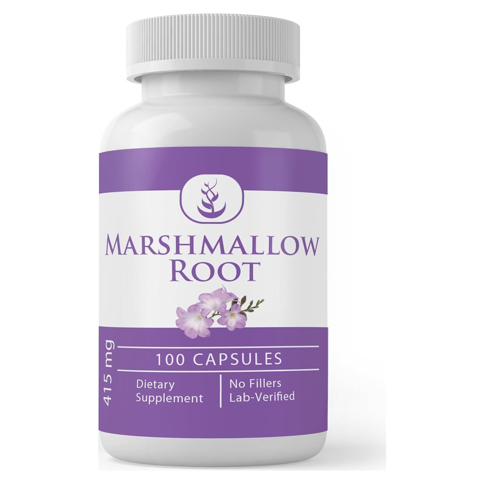 Raíz de Malvavisco Pura 100 Cápsulas Ingredientes Originales