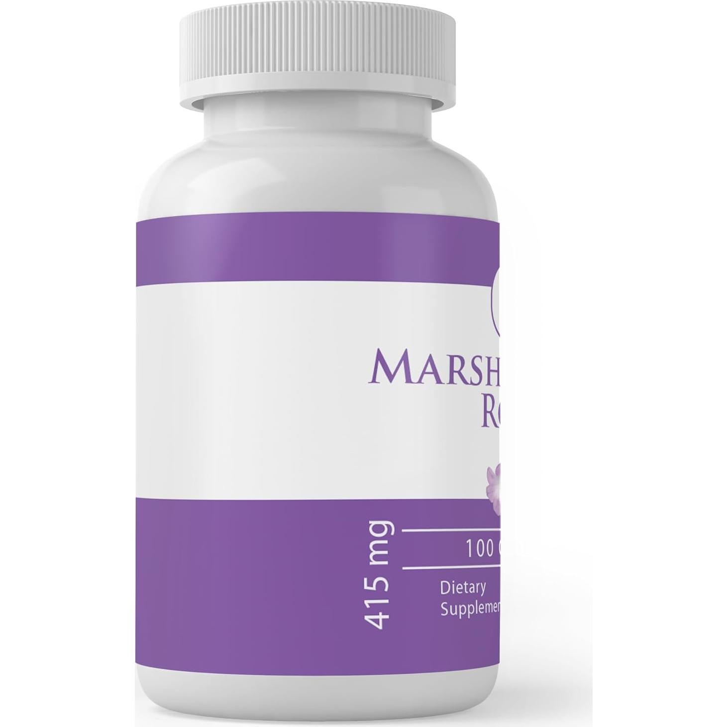 Raíz de Malvavisco Pura 100 Cápsulas Ingredientes Originales